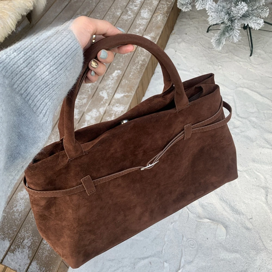 Bolsa Tote em Camurça Auriane