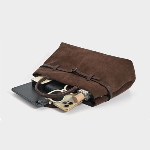 Bolsa Tote em Camurça Auriane