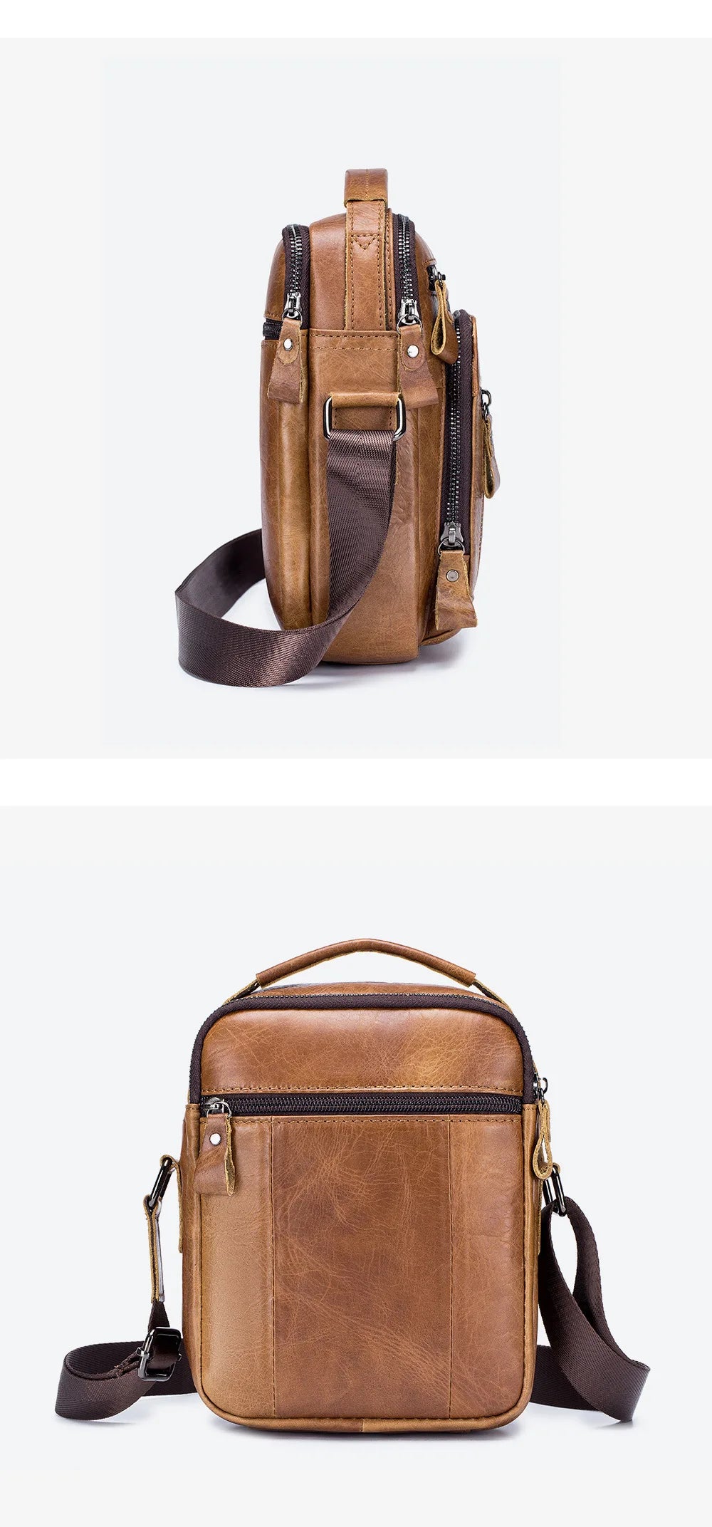 Bolsa Masculina Split de Couro