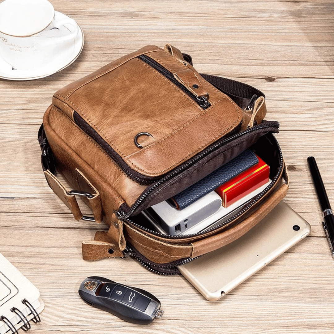Bolsa Masculina Split de Couro