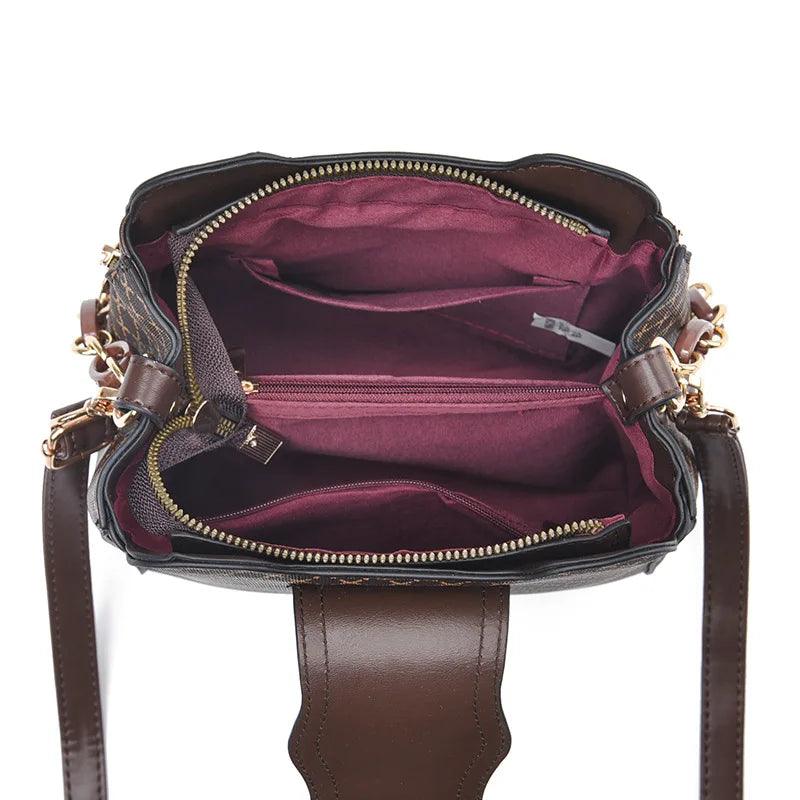 Bolsa Feminina de Couro Genuíno Saint Lumier