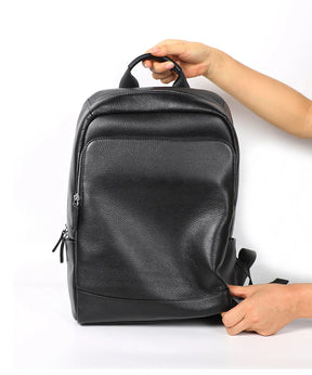 Mochila de Couro Legítimo Para Notebook Poseidon