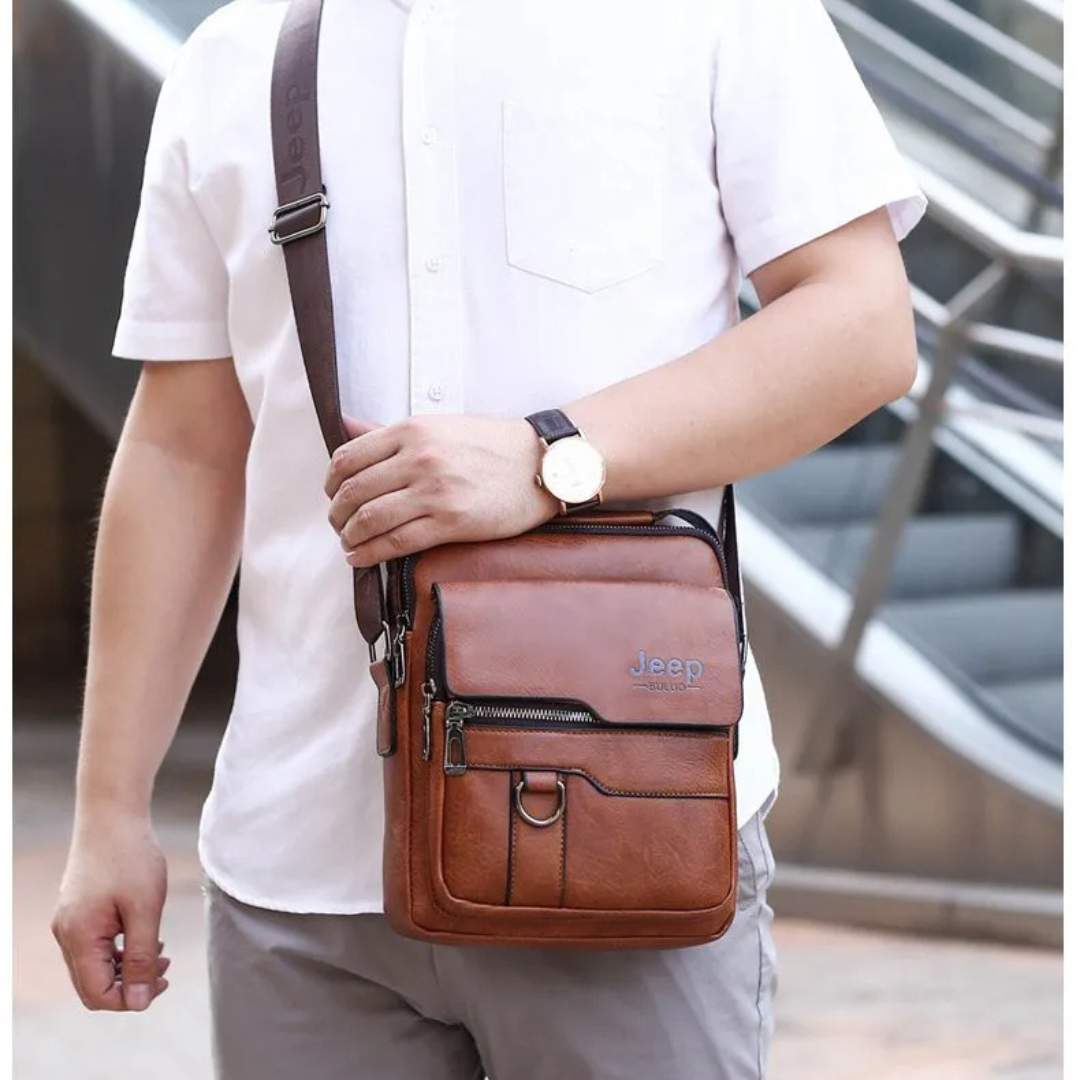 Bolsa Jeep em Couro + Brinde Porta Celular
