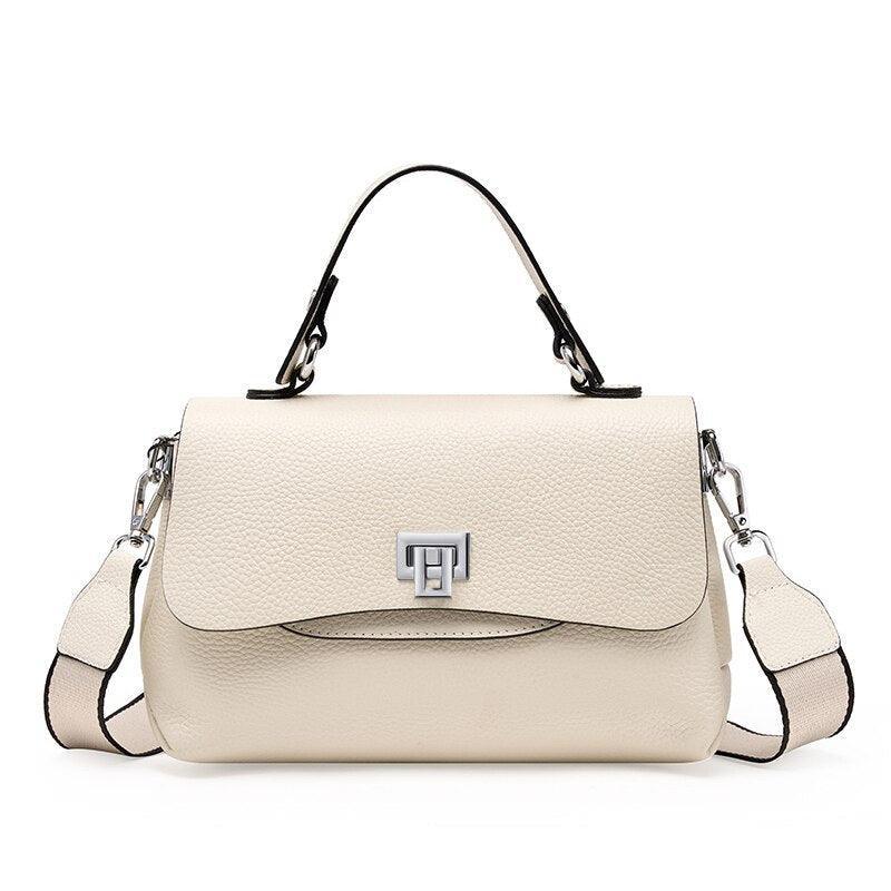Bolsa Feminina Compacta de Couro Genuíno