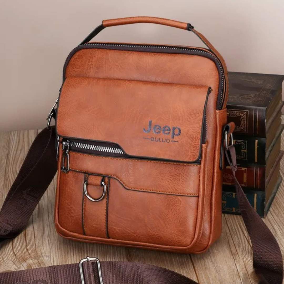 Bolsa Jeep em Couro + Brinde Porta Celular