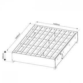 Base Cama Box Casal Imperatriz Com Pés Branco Viero