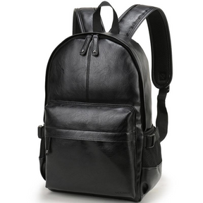Mochila de Couro Compacta Modelo Urbano Notebook 14 Polegadas