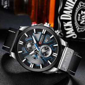 Relógio Masculino Curren Classic de Couro
