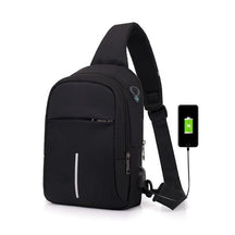 Mochila Transversal Shoulder Bag Carregamento USB