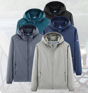 Jaqueta Masculina Corta Vento com Capuz Impermeável Valezinni VZ045