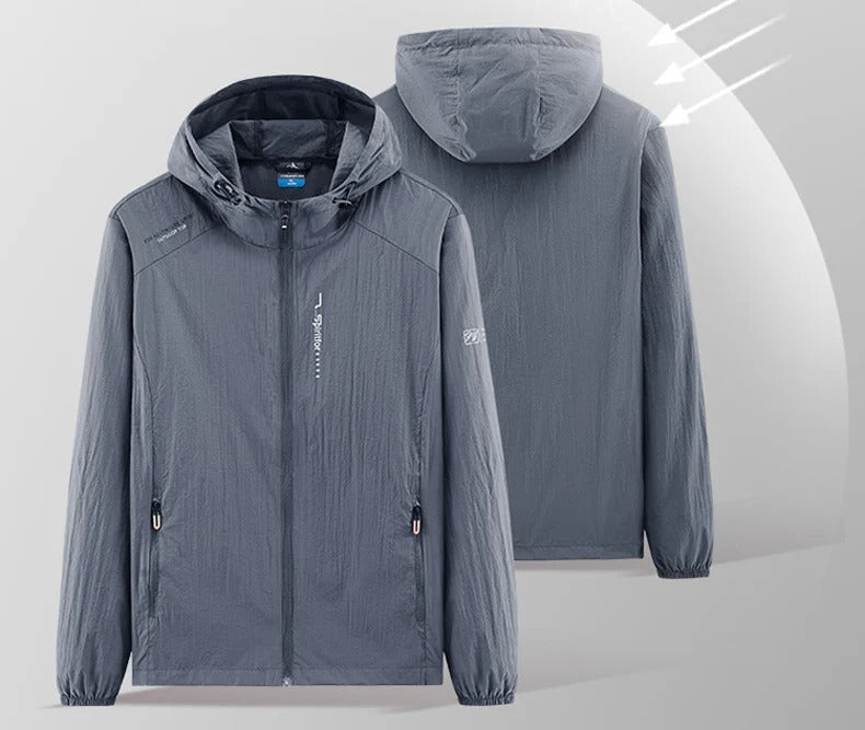 Jaqueta Masculina Corta Vento com Capuz Impermeável Valezinni VZ045