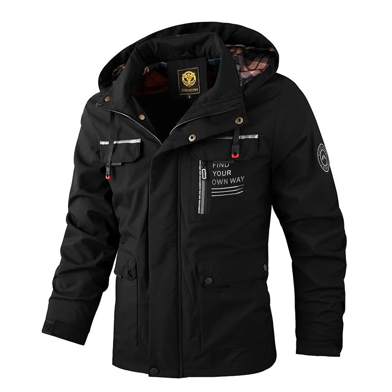 Jaqueta Masculina Impermeável com Capuz Valezzini VZ044