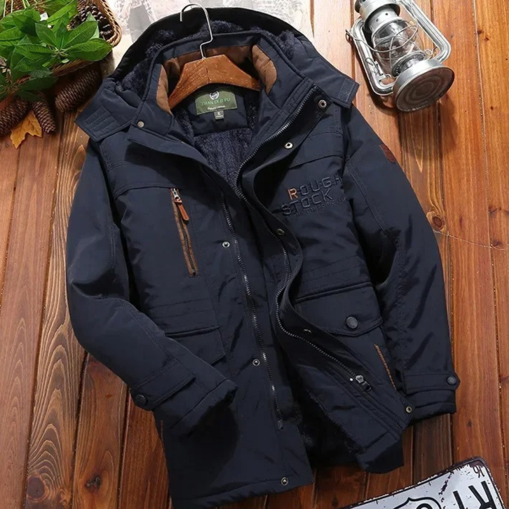 Jaqueta Masculina de Inverno com Capuz Forrada com Lã Valezinni VZ025