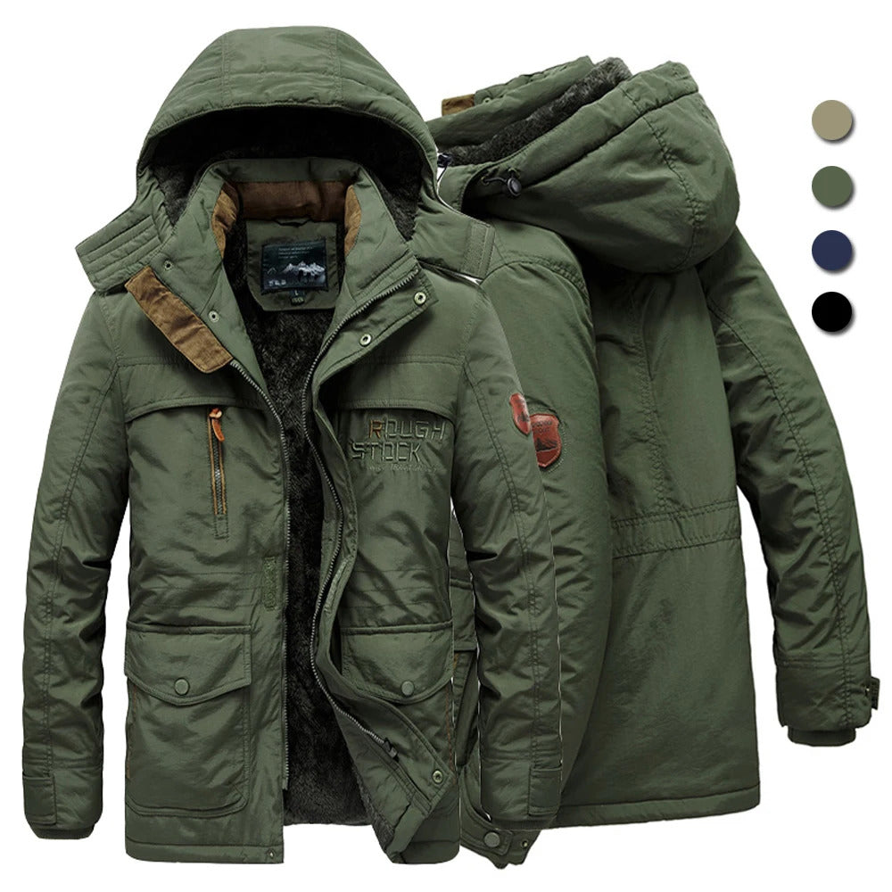 Jaqueta Masculina de Inverno com Capuz Forrada com Lã Valezinni VZ025