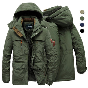 Jaqueta Masculina de Inverno com Capuz Forrada com Lã Valezinni VZ025