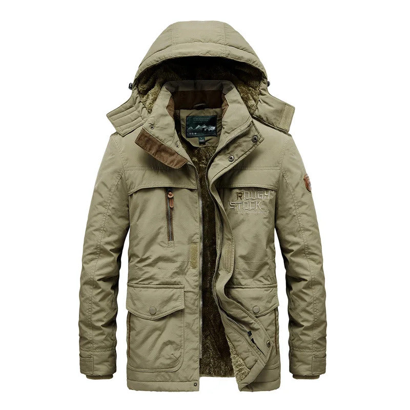 Jaqueta Masculina de Inverno com Capuz Forrada com Lã Valezinni VZ025