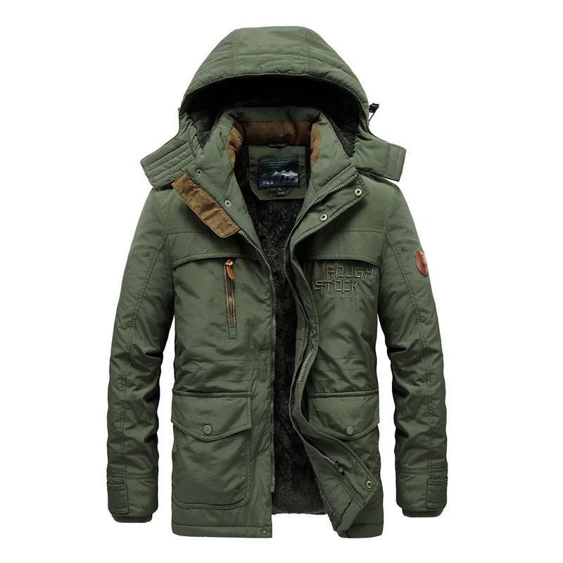 Jaqueta Masculina de Inverno com Capuz Forrada com Lã Valezinni VZ025