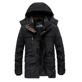 Jaqueta Masculina de Inverno com Capuz Forrada com Lã Valezinni VZ025