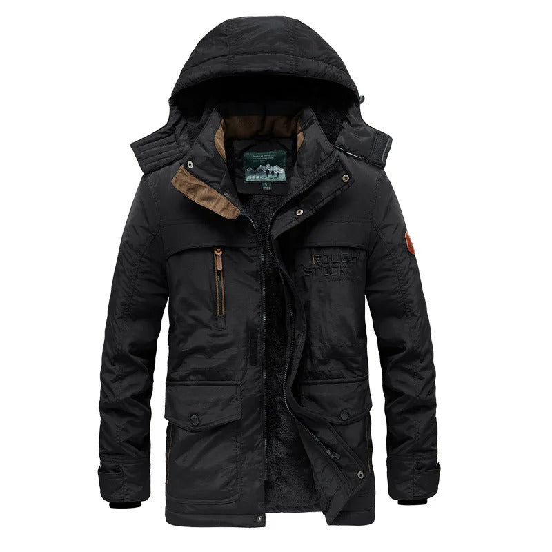 Jaqueta Masculina de Inverno com Capuz Forrada com Lã Valezinni VZ025