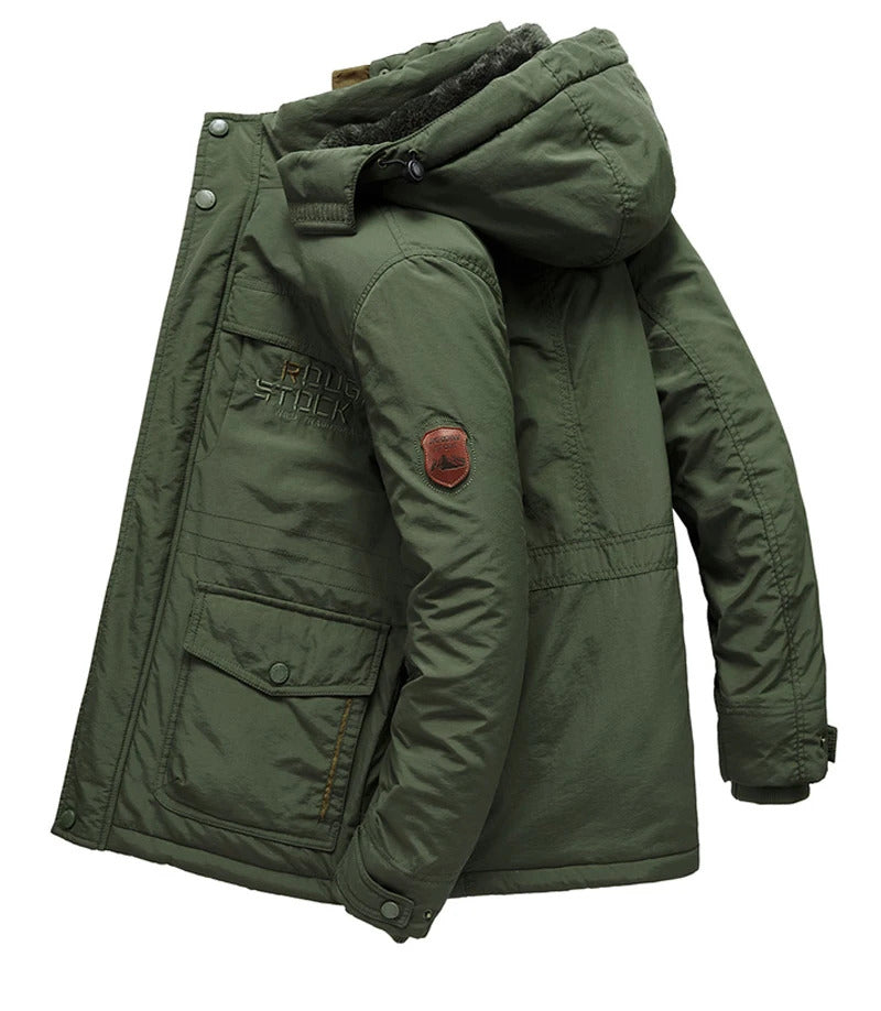 Jaqueta Masculina de Inverno com Capuz Forrada com Lã Valezinni VZ025