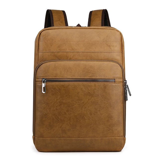 Mochila Masculina em Couro Genuino - Hermez Premium