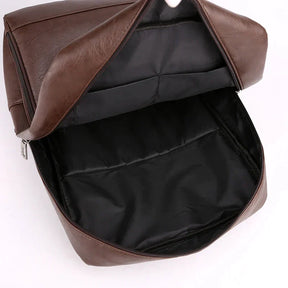 Mochila Masculina em Couro Genuino - Hermez Premium