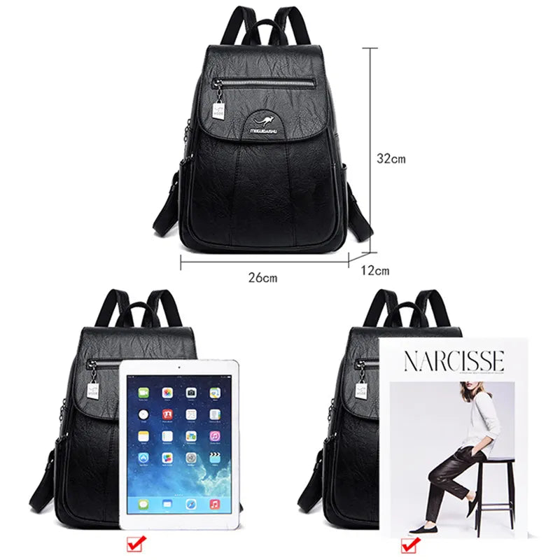 Mochila em Couro Genuino - Meigue Bag