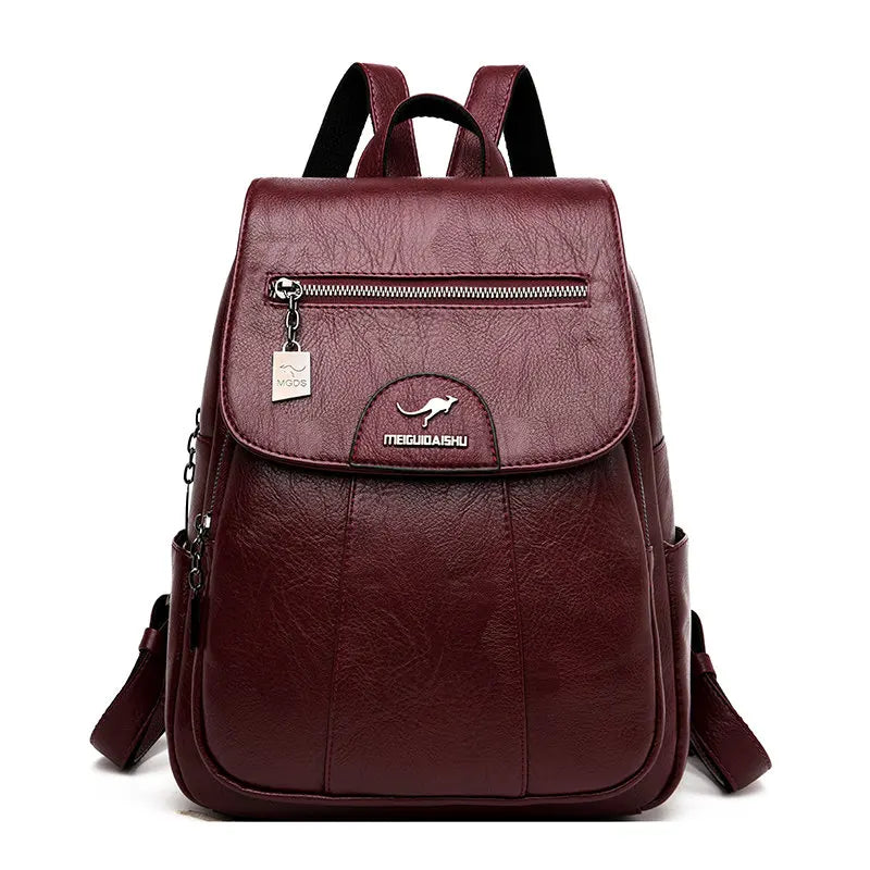 Mochila em Couro Genuino - Meigue Bag
