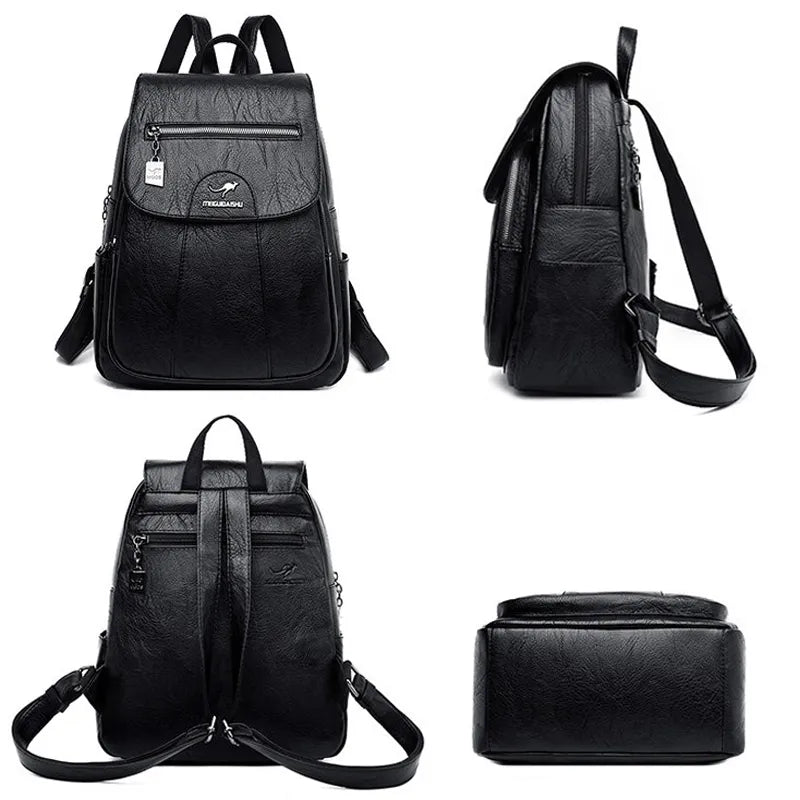 Mochila em Couro Genuino - Meigue Bag