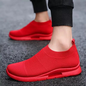 Tênis Feminino Para Caminhada e Academia Slip-On Anti Impacto