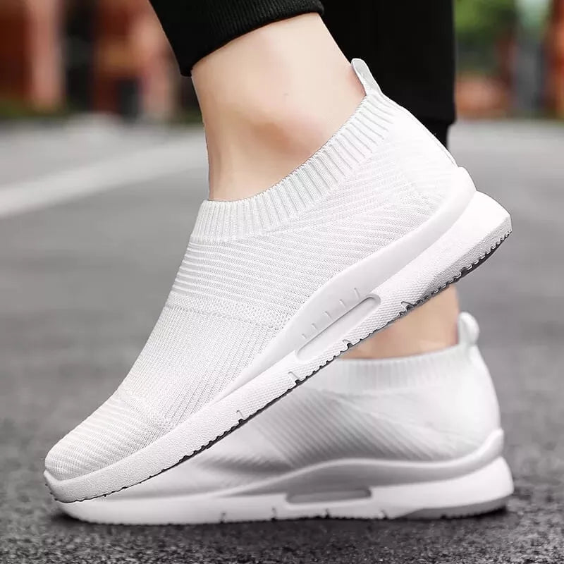 Tênis Feminino Para Caminhada e Academia Slip-On Anti Impacto