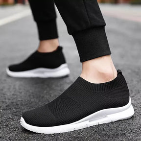 Tênis Feminino Para Caminhada e Academia Slip-On Anti Impacto