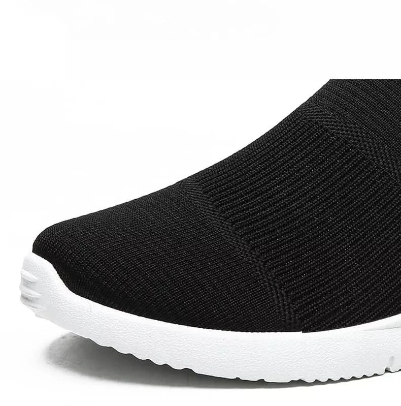 Tênis Feminino Para Caminhada e Academia Slip-On Anti Impacto