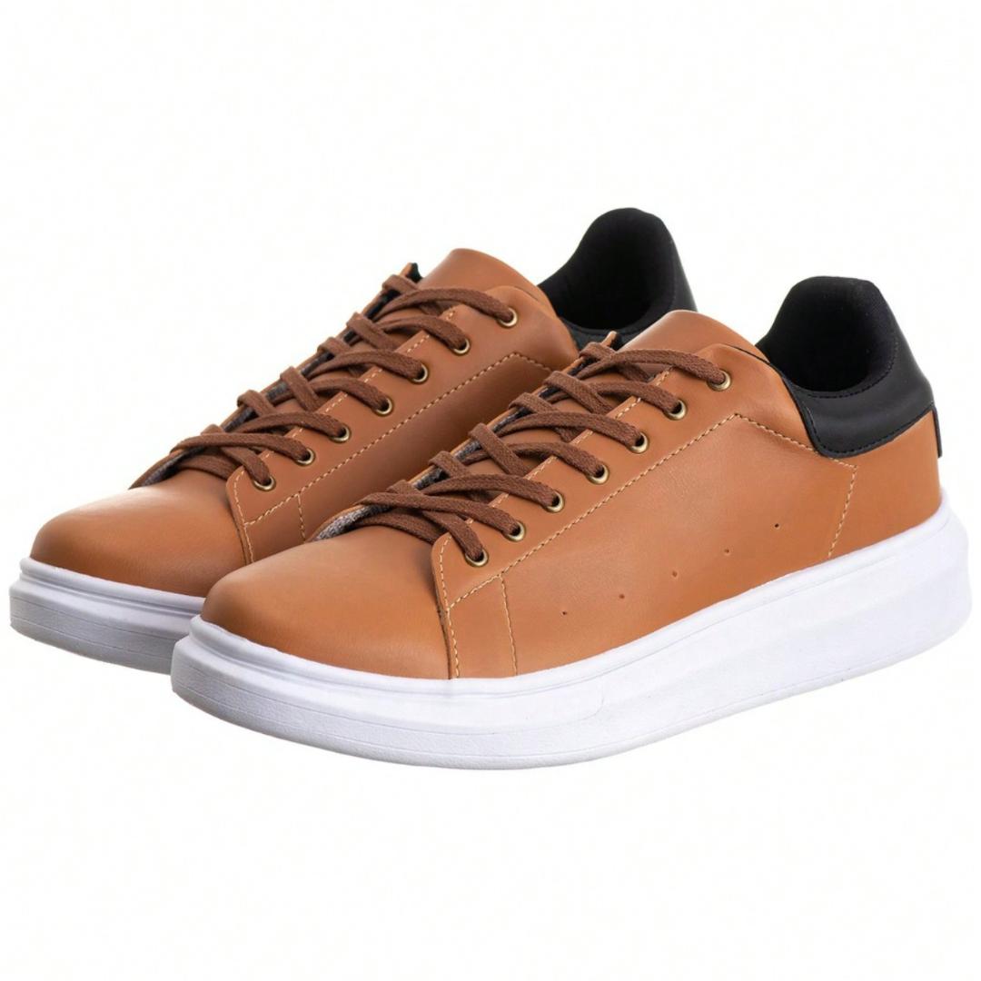 Sapatênis Masculino Casual Marrom Basic