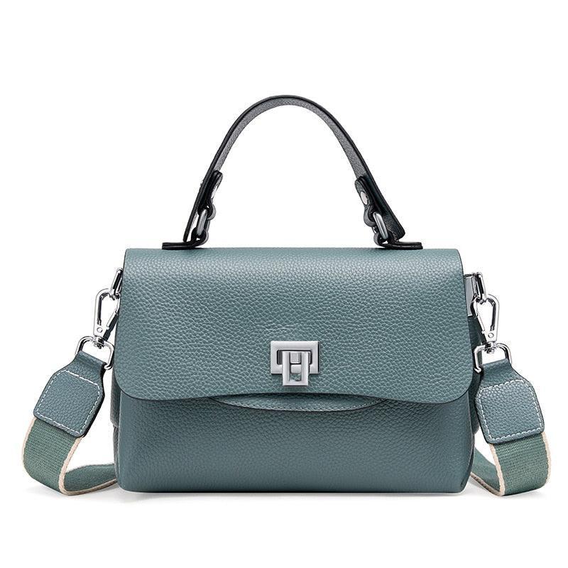 Bolsa Feminina Compacta de Couro Genuíno
