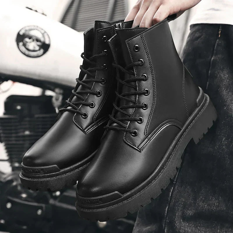Bota Masculina em Couro Valezinni Cano Alto VZ103