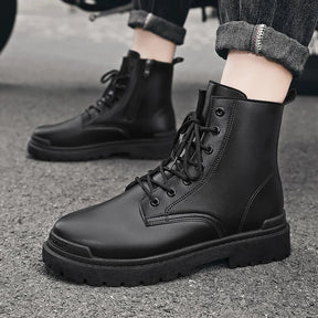 Bota Masculina em Couro Valezinni Cano Alto VZ103