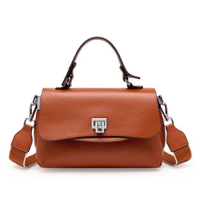 Bolsa Feminina Compacta de Couro Genuíno