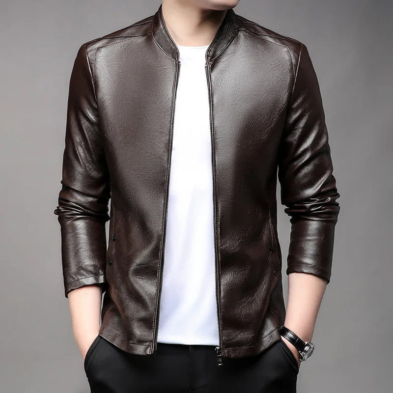 Jaqueta De Couro Masculina Valezinni MV169