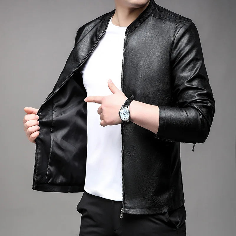 Jaqueta De Couro Masculina Valezinni MV169