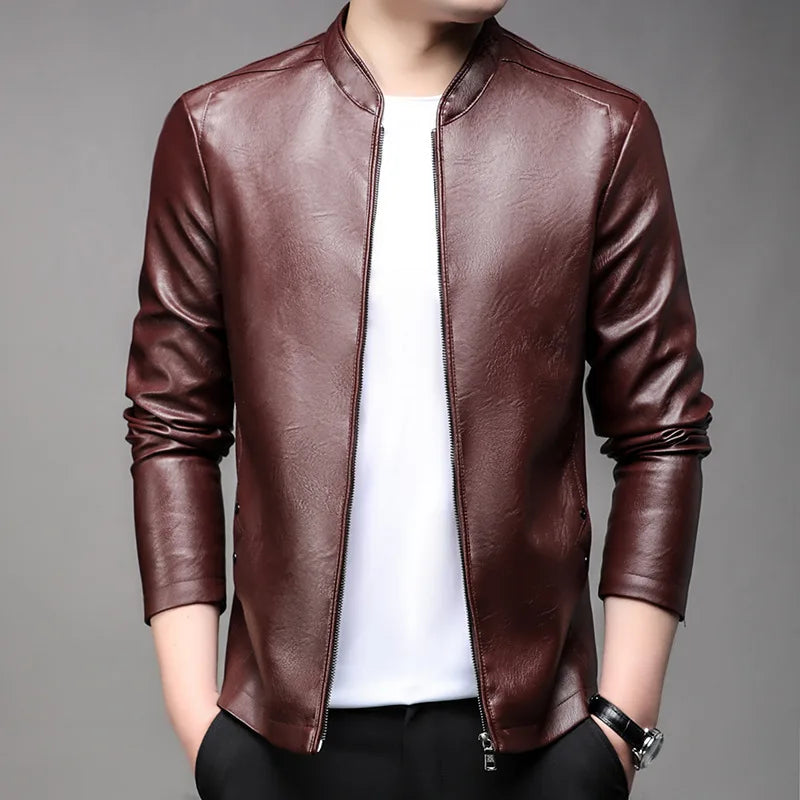 Jaqueta De Couro Masculina Valezinni MV169