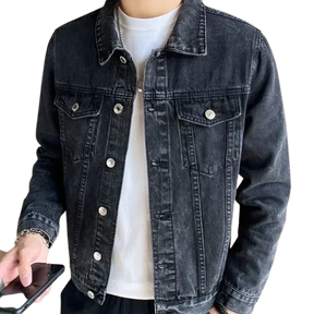 Jaqueta Jeans Masculina com Botões Valezinni VZ160