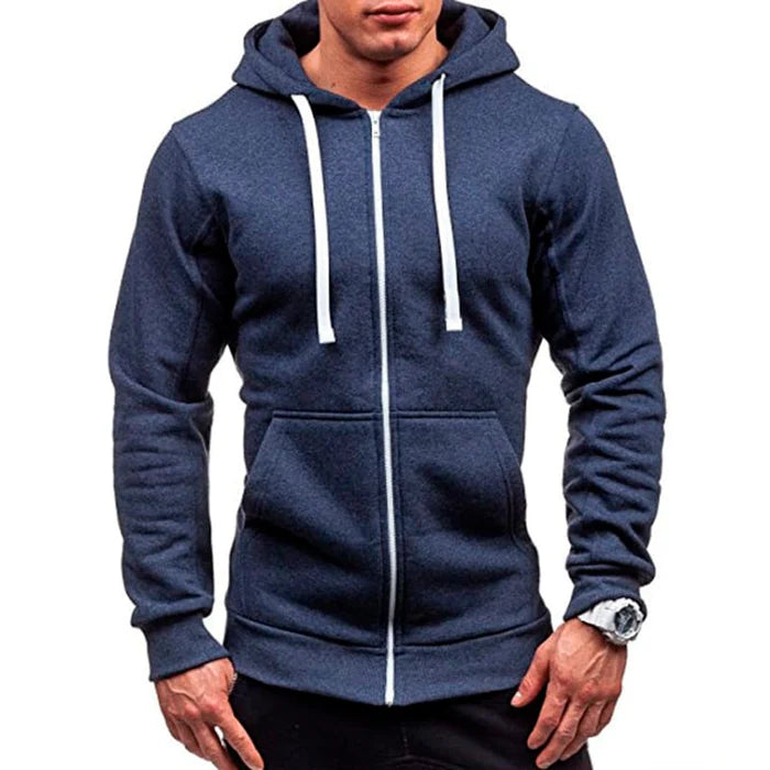 Jaqueta Moletom Masculina com Capuz e Zíper Valezinni VZ0092