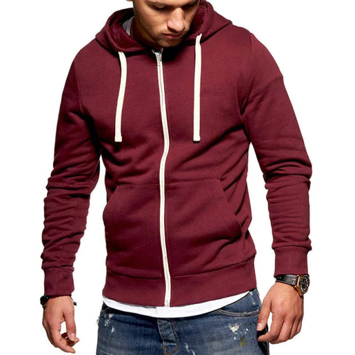 Jaqueta Moletom Masculina com Capuz e Zíper Valezinni VZ0092