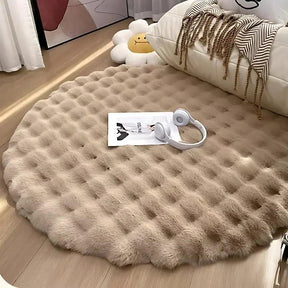 Tapete Redondo Felpudo para Quarto e Sala