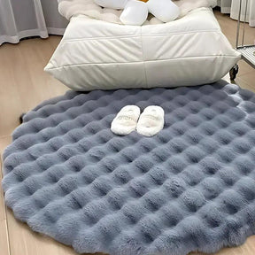Tapete Redondo Felpudo para Quarto e Sala
