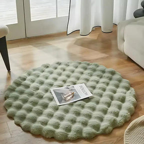 Tapete Redondo Felpudo para Quarto e Sala