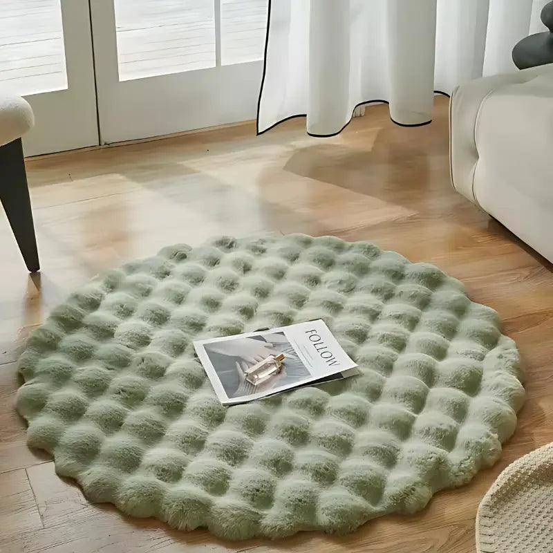 Tapete Redondo Felpudo para Quarto e Sala