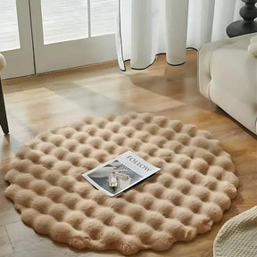 Tapete Redondo Felpudo para Quarto e Sala