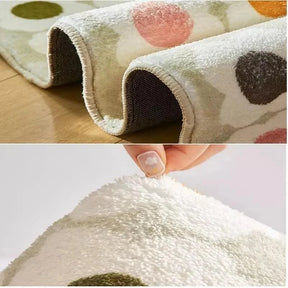 Tapete Infantil Redondo Coelhinho Antiderrapante para Quarto de Criança